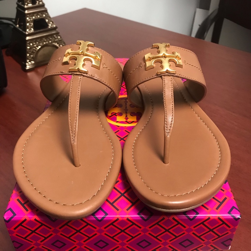 Tory Burch Tan Thong Sandals